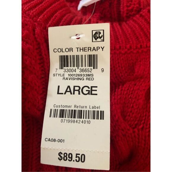 Charter Club Color Therapy Ribbed Sweater Dress NWT Size Large - Picture 9 of 11